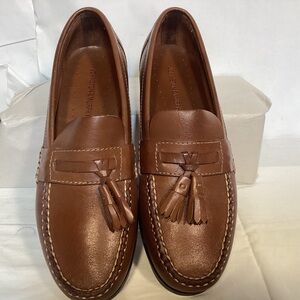 Brown Leather Tassel Loafers By Johnston & Murphy Men’s size 8 1/2
